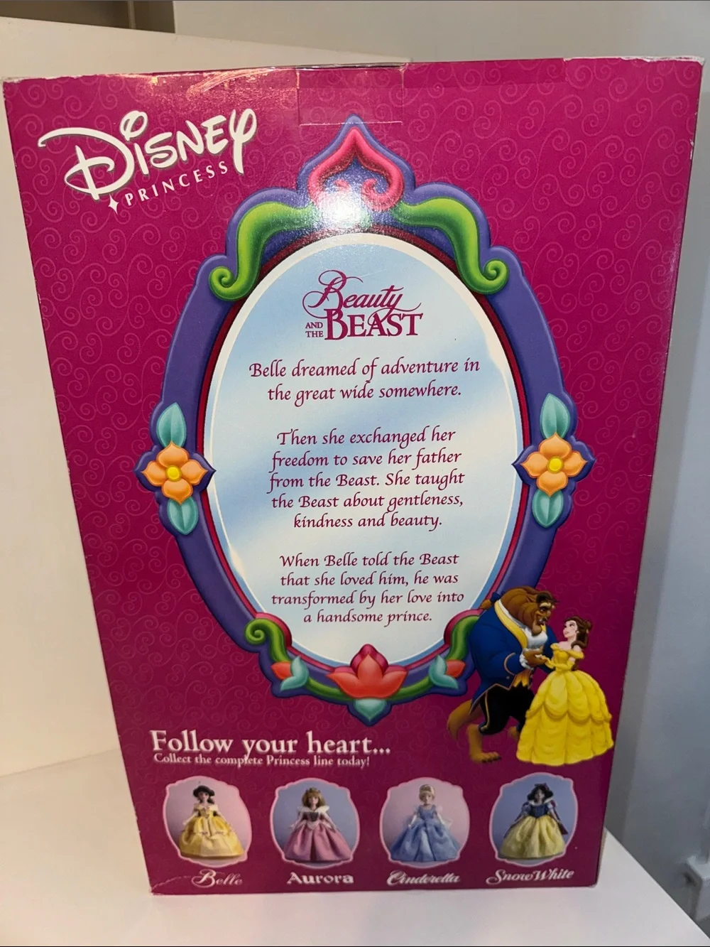 2001 Disney Princess Belle Porcelain Doll Beauty and the Beast BK Keepsake